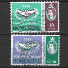 Sellos: HONG KONG 1965 SC # 223-224 USADO - 1/4