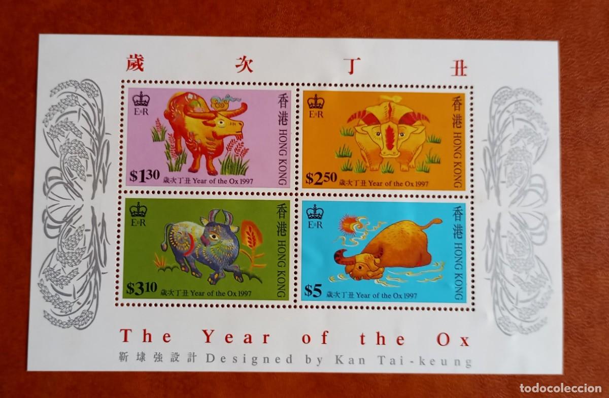 Sellos: Hong Kong, 1997. Block, O Ano do Boi