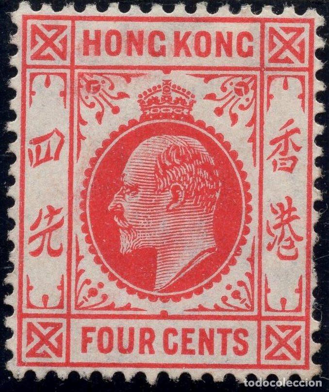 Sellos: HONG KONG 1907 STAMP MICHEL HK 92