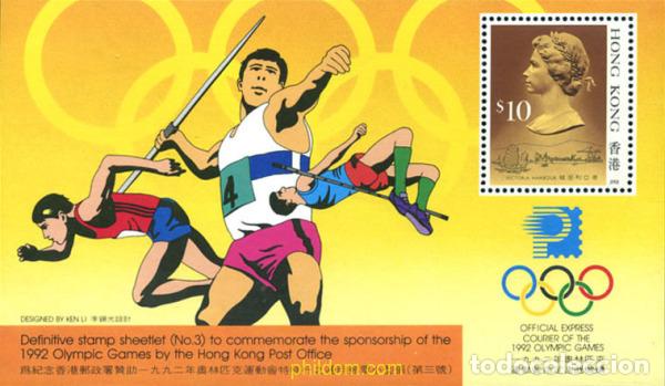 Sellos: 54768 MNH HONG KONG 1991 25 JUEGOS OLIMPICOS VERANO BARCELONA 1992 - 16 JUEGOS OLIMPICOS INVIERNO.