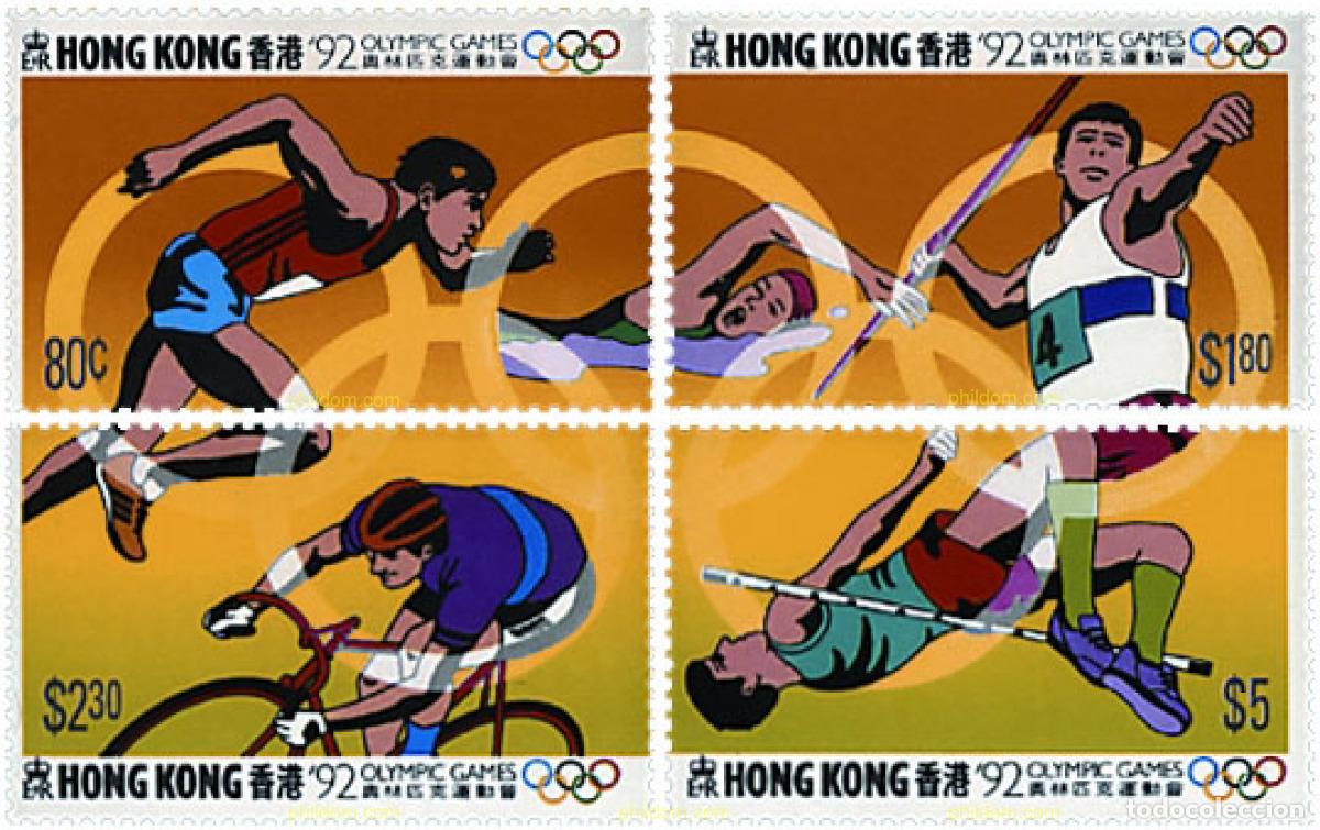 Sellos: 54762 MNH HONG KONG 1992 25 JUEGOS OLIMPICOS VERANO BARCELONA 1992