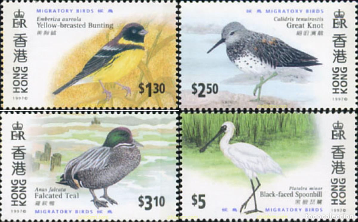Sellos: 41941 MNH HONG KONG 1997 AVES
