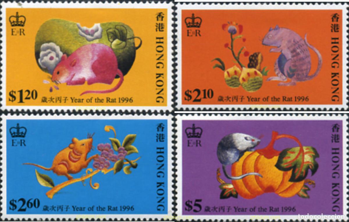 Sellos: 54780 MNH HONG KONG 1996 A&Ntilde;O LUNAR CHINO - A&Ntilde;O DE LA RATA