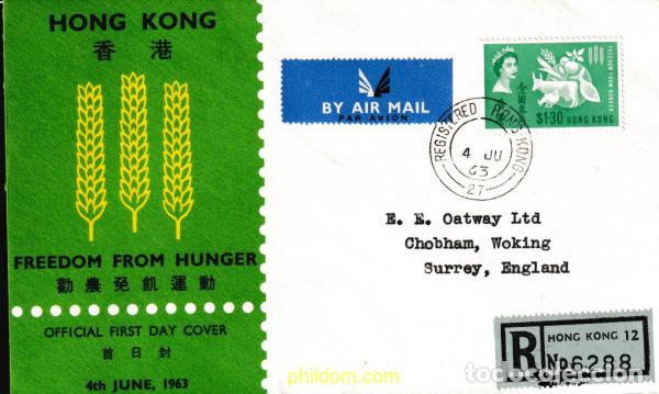 Sellos: 564363 MNH HONG KONG 1963 CAMPA&Ntilde;A CONTRA EL HAMBRE