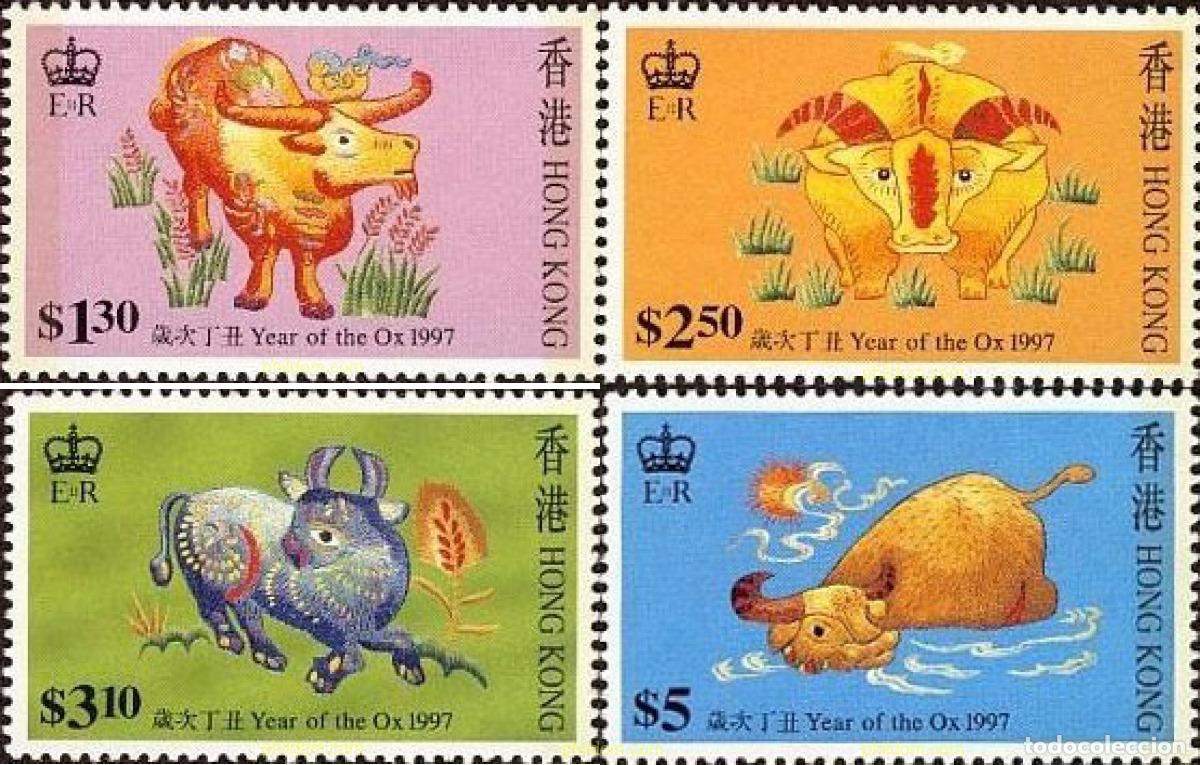 Stamps: 41935 MNH HONG KONG 1997 A&Ntilde;O LUNAR CHINO - A&Ntilde;O DEL BUEY