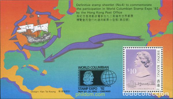 Sellos: 60988 MNH HONG KONG 1992 WORLD COLUMBIAN STAMP EXPO 92