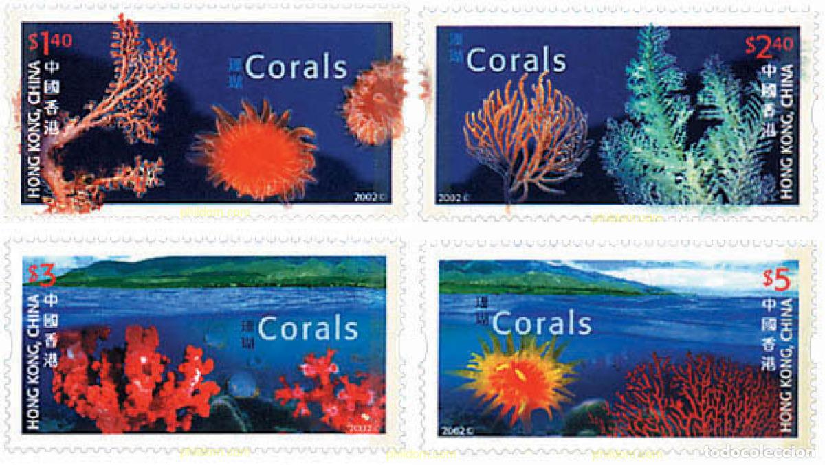Sellos: 97935 MNH HONG KONG 2002 CORALES