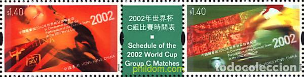 Sellos: 252908 MNH HONG KONG 2002 COPA DEL MUNDO DE FUTBOL. COREA DEL SUR Y JAPON-02