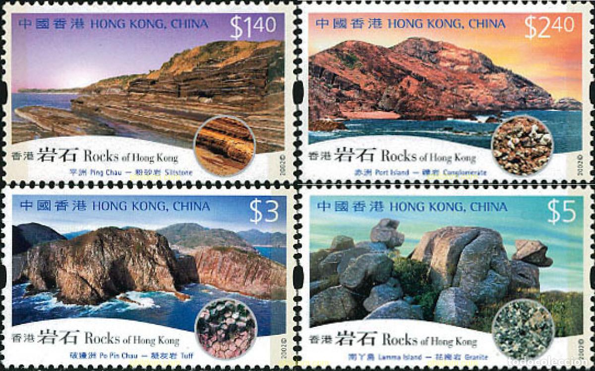 Sellos: 101201 MNH HONG KONG 2002 GEOLOGIA