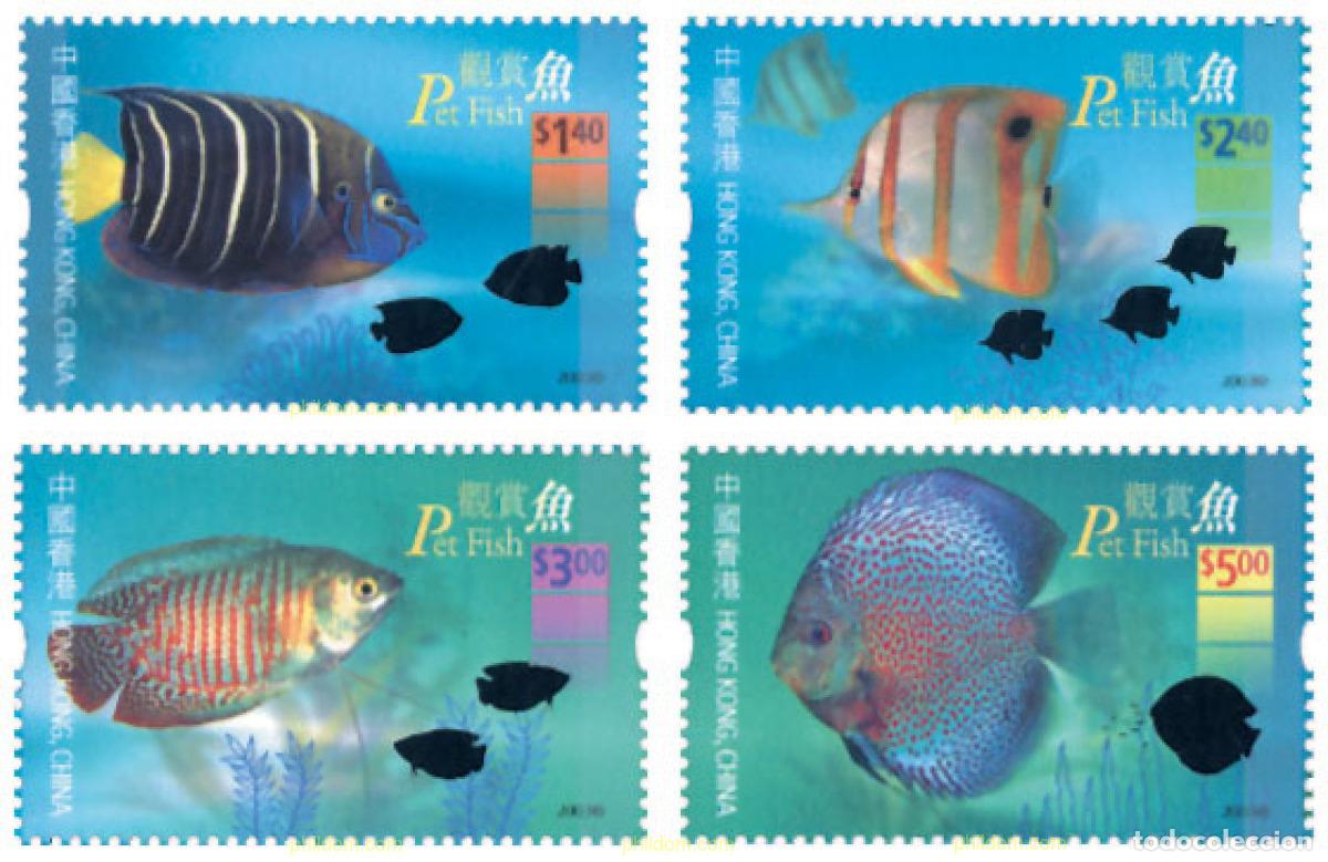 Sellos: 132013 MNH HONG KONG 2003 PECES DE ACUARIO