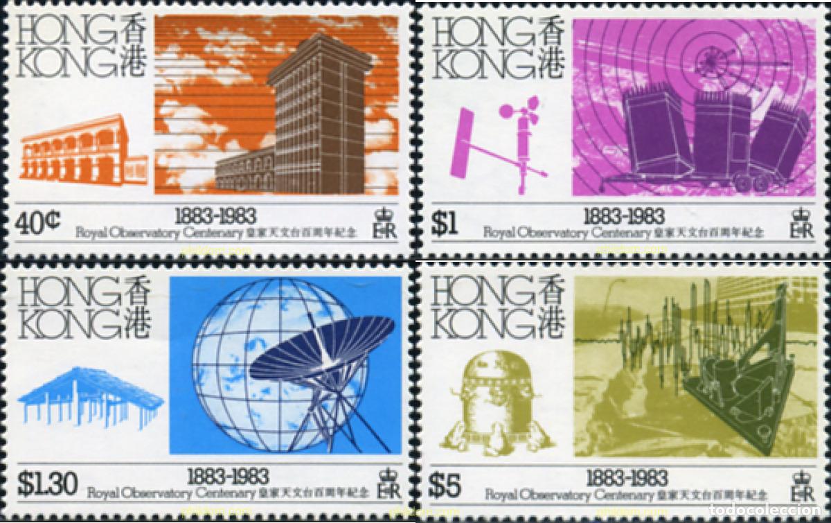 Timbres: 140008 MNH HONG KONG 1983 CENTENARIO DEL OBSERVATORIO REAL