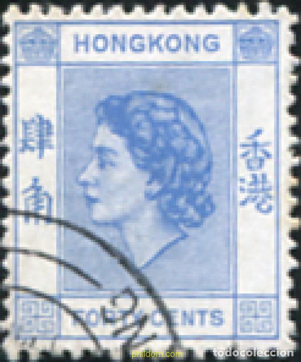 Sellos: 654007 USED HONG KONG 1954 ISABEL II