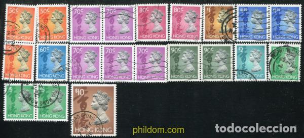 Sellos: 766295 USED HONG KONG 1992 RETRATO DE LA REINA ISABEL II