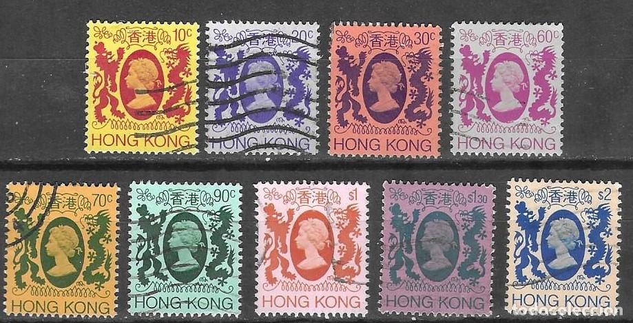 Sellos: SELLOS USADOS DE HONG KONG 1982, YT 382/ 84 + 387/ 88 + 390/ 93