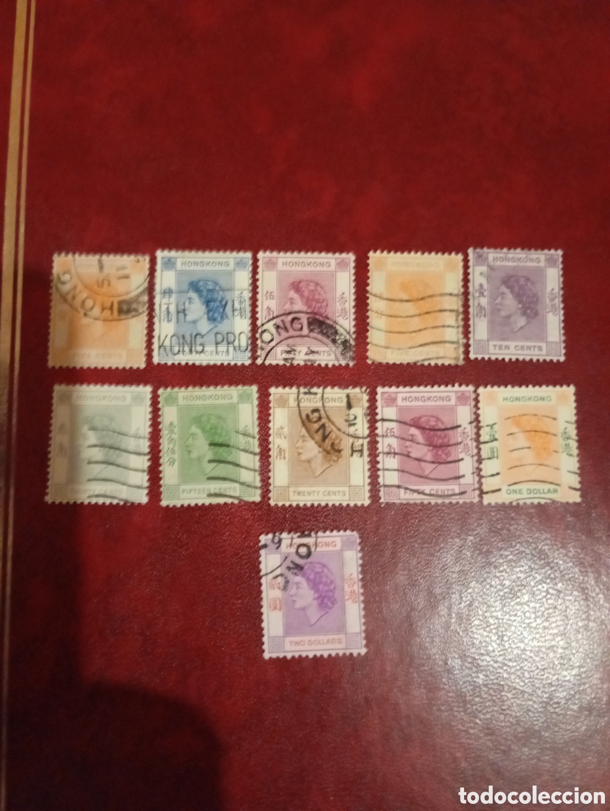 Sellos: Hong Kong 1954 Isabel II