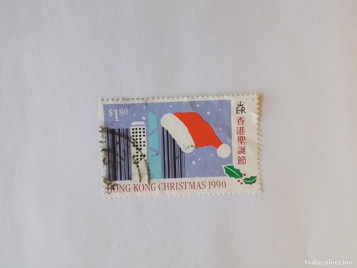 Sellos: A&Ntilde;O 1990 HONG KONG SELLO USADO
