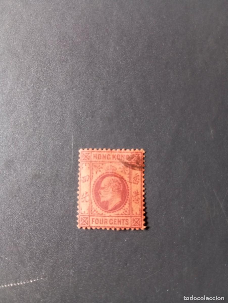 Sellos: HONG KONG, 1803, EDUARDO VII