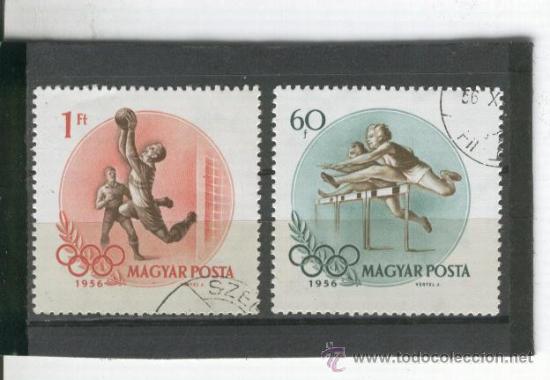 Selos: DOS SELLOS DE HUNGRIA.JUEGOS OLIMPICOS.OLIMPIADAS. 1956.