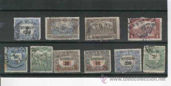 Sellos: LOTE. SELLOS. ANTIGUOS. HUNGRIA. SOBRECARGA.
