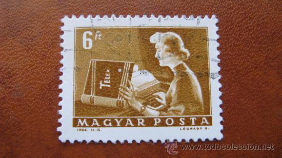 Sellos: 1963 hungria, telex, yvert 1574 - Foto 1