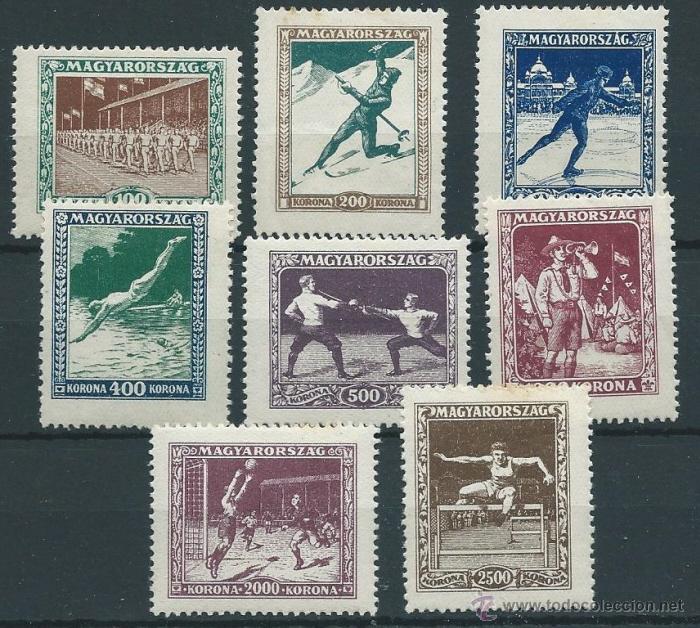 Sellos: HUNGR&Iacute;A YVERT N&ordm; 371/78* - Foto 1