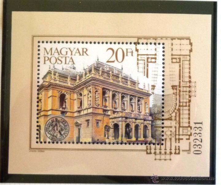 Sellos: HB HUNGRIA 1984. CENTENARIO DE LA OPERA DE BUDAPEST. NUEVA. - Foto 1