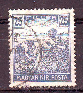 Sellos: HUNGRIA.A&Ntilde;O 1916.ANTIGUO VALOR USADO.MICHEL NR.197.