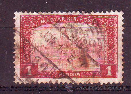 Sellos: HUNGRIA.A&Ntilde;O 1919.ANTIGUO VALOR USADO.MICHEL NR.254.