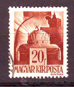 Sellos: HUNGRIA.A&Ntilde;O 1943.ANTIGUO VALOR USADO.MICHEL NR.715.