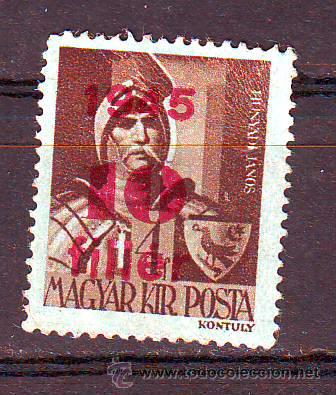 Sellos: HUNGRIA.A&Ntilde;O 1945.ANTIGUO VALOR USADO SOBRECARGADO.