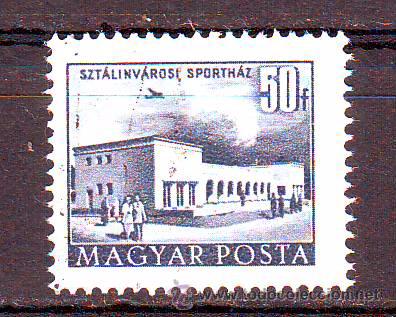 Sellos: HUNGRIA.A&Ntilde;O 1952-1953.EDIFICIOS.SELLO BASICO. - Foto 1