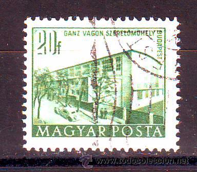 Sellos: HUNGRIA.A&Ntilde;O 1952-1953.EDIFICIOS.SELLO BASICO. - Foto 1