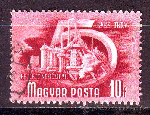 Briefmarken: HUNGRIA.A&Ntilde;O 1950.INDUSTRIAS.MICHEL NR.1070.