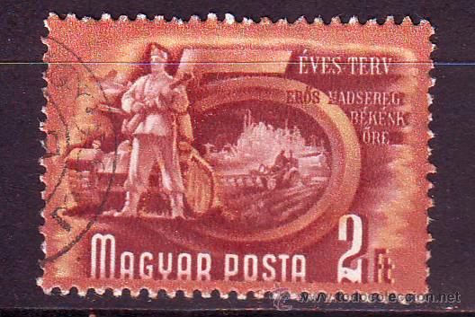 Briefmarken: HUNGRIA.A&Ntilde;O 1950.SOLDADOS.MICHEL NR.1078.