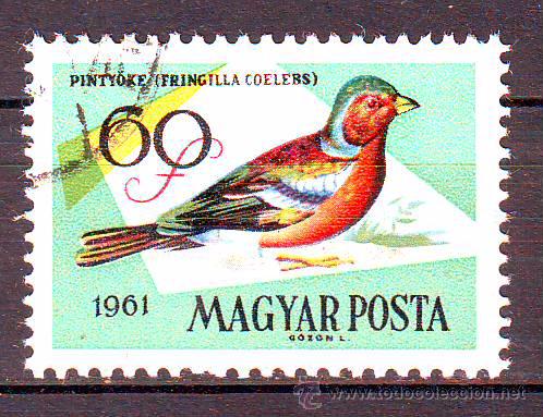 Briefmarken: HUNGRIA.A&Ntilde;O 1961.FAUNA.AVES.MICHEL NR.1810.