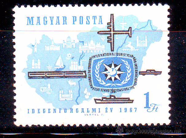 Briefmarken: HUNGRIA.A&Ntilde;O 1967.MAPAS.MICHEL NR.2321.