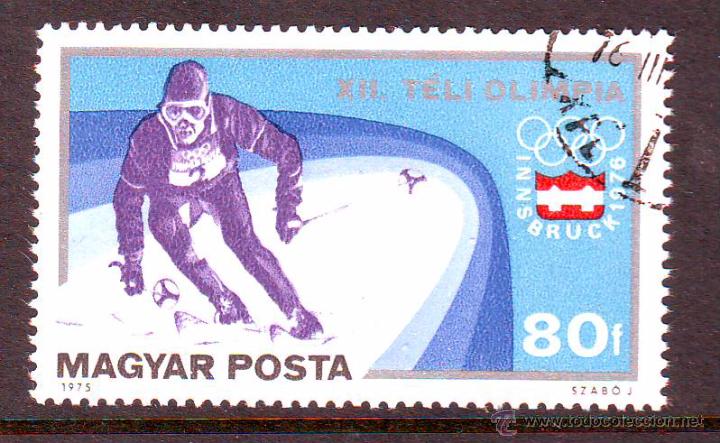 Briefmarken: HUNGRIA.A&Ntilde;O 1975.DEPORTES.OLIMPIADAS.INNSBRUCK 76.MICHEL NR.3091.