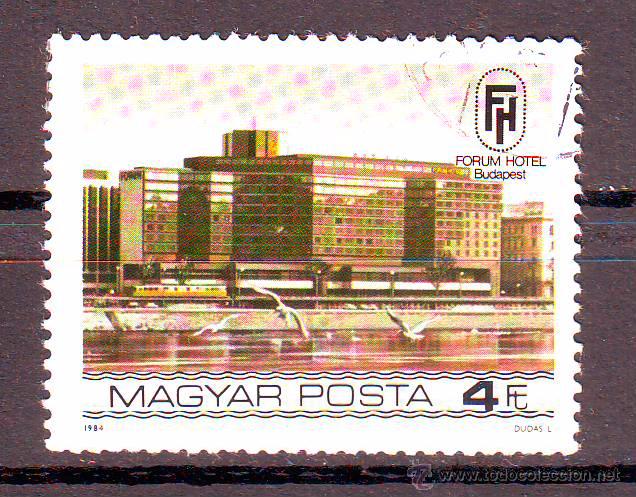 Sellos: HUNGRIA.A&Ntilde;O 1984.EDIFICIOS.VALOR USADO.MICHEL NR.3703. - Foto 1