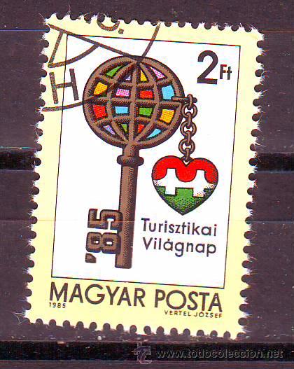 Sellos: HUNGRIA.A&Ntilde;O 1985.TURISMO.VALOR USADO.MICHEL NR.3780.