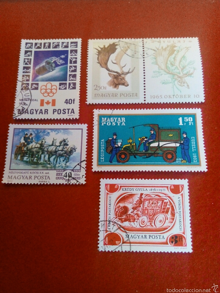 Sellos: HUNGRIA 6 SELLOS DISTINTOS - Foto 1