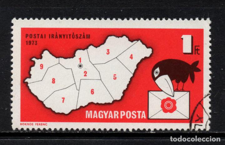 Sellos: HUNGRIA 2288 - A&Ntilde;O 1973 - INTRODUCCION DEL CODIGO POSTAL - Foto 1