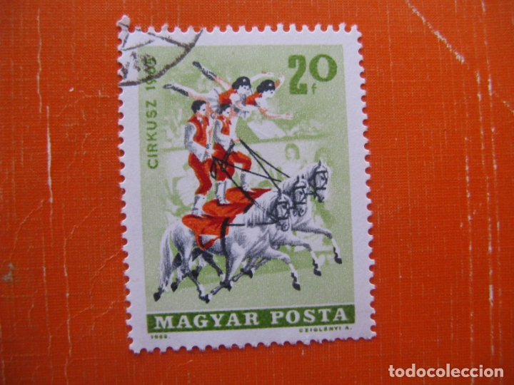 Sellos: hungria 1965, el circo, Yvert 1744 - Foto 1