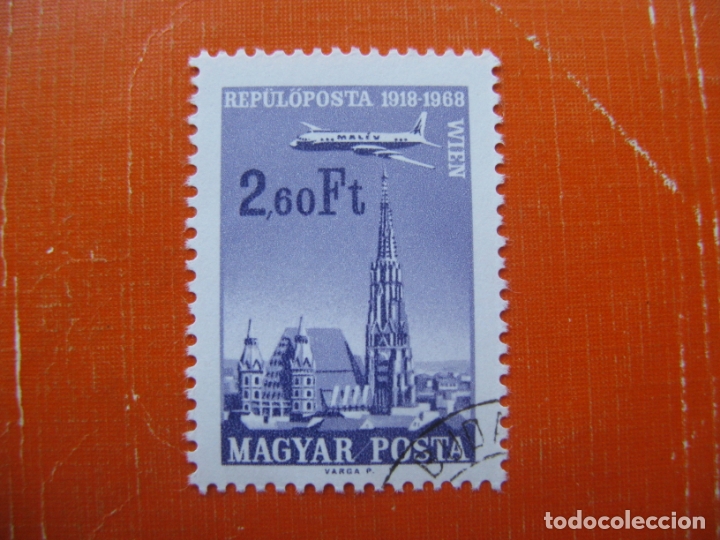 Sellos: hungria 1968, Yvert 300 aereo - Foto 1