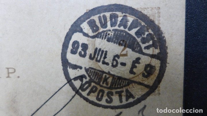 Sellos: ENTERO POSTAL DE HUNGRIA CIRCULADA A&Ntilde;O 1893 - Foto 5