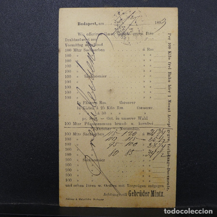 Sellos: ENTERO POSTAL DE HUNGRIA CIRCULADA A&Ntilde;O 1893 - Foto 6
