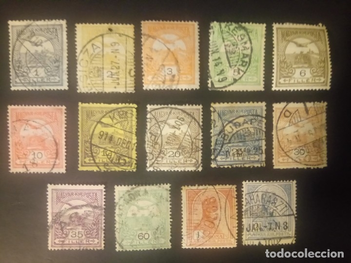 Sellos: HUNGR&Iacute;A 1913, CORONA DE S ETIENNE, - Foto 1