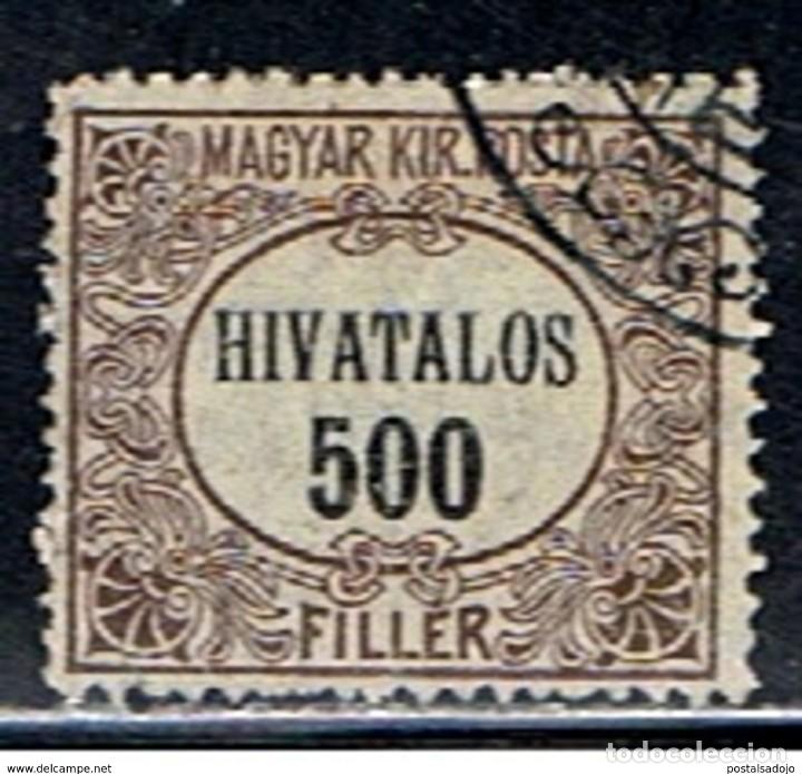 Sellos: HUNGRIA // YVERT 7 // 1921 ... SERVICIO .. USADO - Foto 1