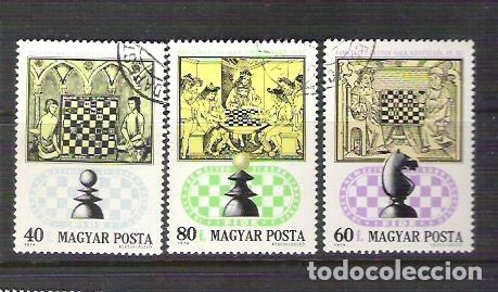 Sellos: Hungary 1974 Chess, used     E.148 - Foto 1