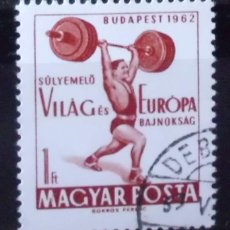 Sellos: SELLO DE HUNGRIA MAGYAR POSTA BUDAPEST 1962 (MATASELLADO)