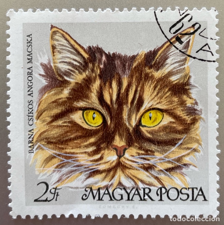 Sellos: Hungr&iacute;a. Gato - Foto 1